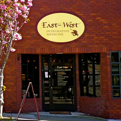 Outside of the building at East West SF Glen Park, San Francisco with East West Integrative Medicine